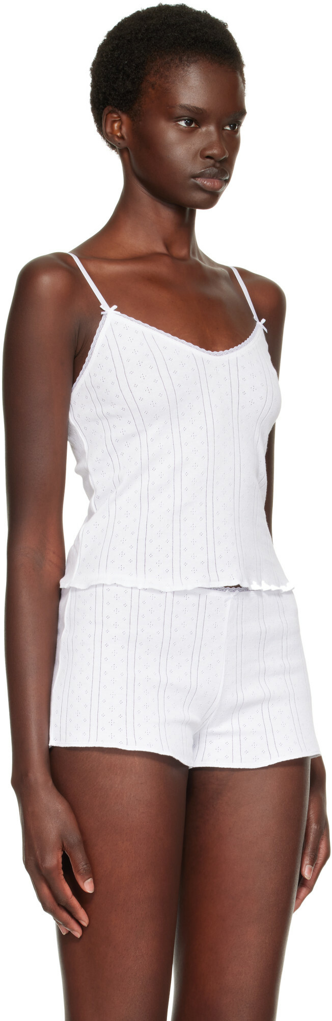 Cou Cou White 'The Long Cami' Camisole