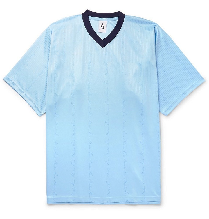 Photo: Nike - Martine Rose Oversized Logo-Jacquard T-Shirt - Men - Blue