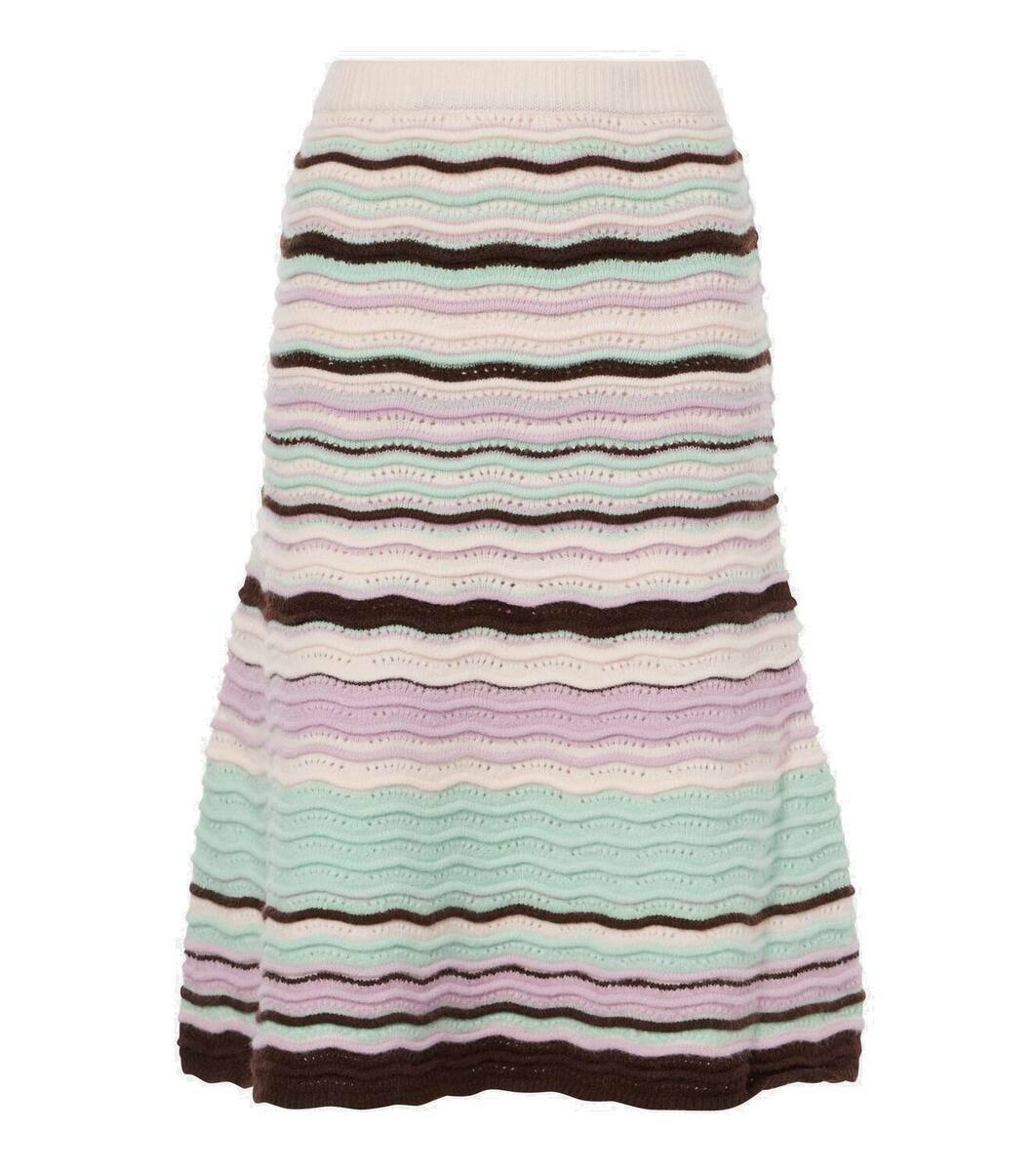 Susan Fang Beaded crochet midi skirt Susan Fang