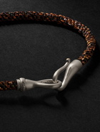 OLE LYNGGAARD COPENHAGEN - Life White Gold and Cord Bracelet - White gold