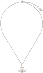 Vivienne Westwood Silver Olympia Pearl Pendant Necklace