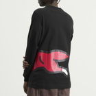 ICECREAM Men's Jumbo Running Dog Long Sleeve T-Shirt in Black