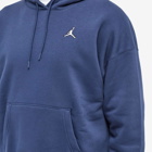 Air Jordan Men's Essential Fleece Popover Hoody in Midnight Navy/White