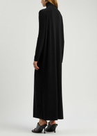 Norma Kamali Roll-neck Stretch-jersey Maxi Dress Black