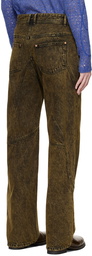 Andersson Bell Brown Brick Curve Jeans