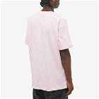 Raf Simons Men's Oversized Hand Sign Print T-Shirt in Light Pink