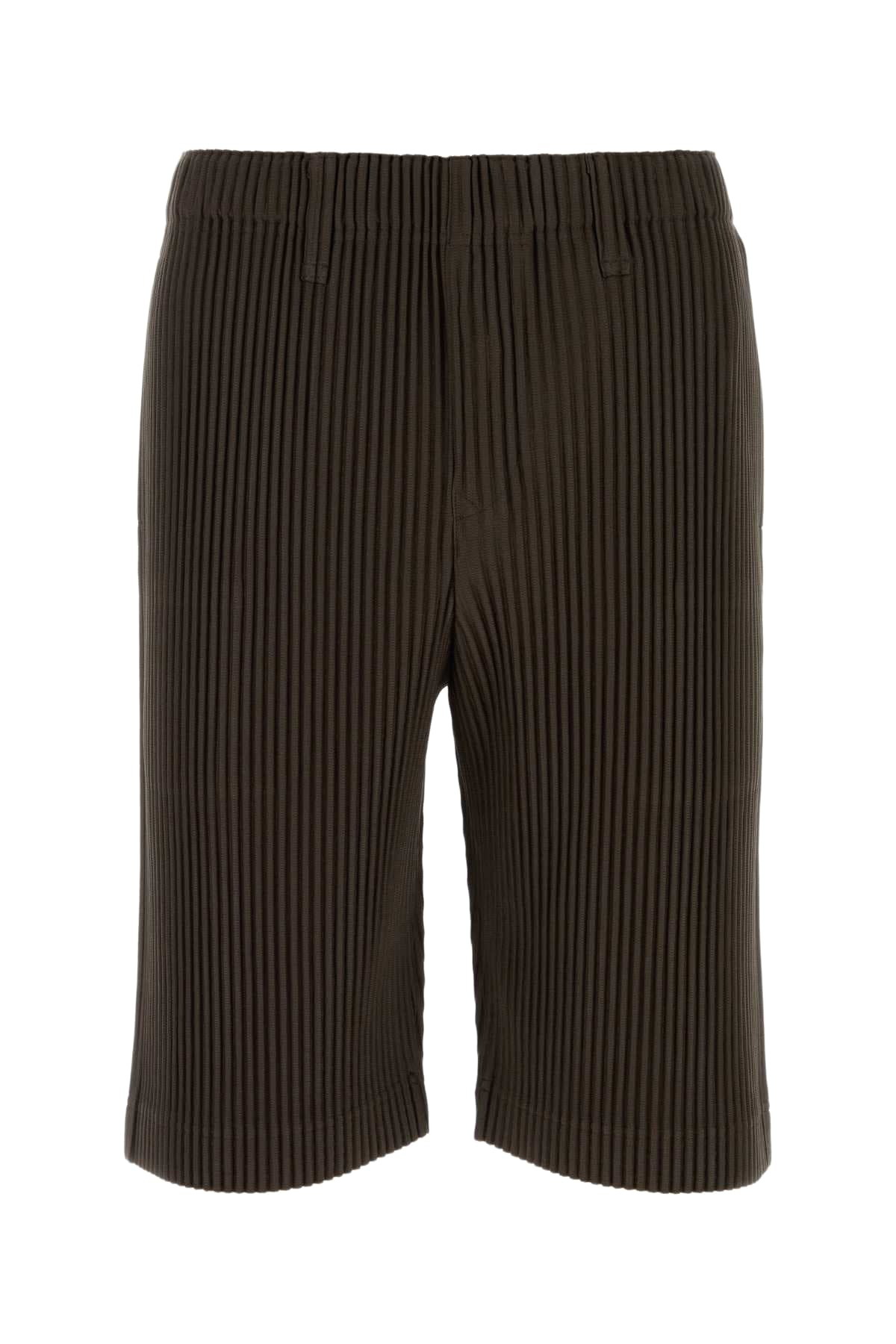 Homme Plissé Issey Miyake Black Flip Shorts Homme Plisse