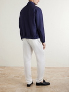 Canali - Linen Bomber Jacket - Blue