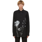Valentino Black Inez and Vinoodh Edition Wool and Mohair Floral Shirt