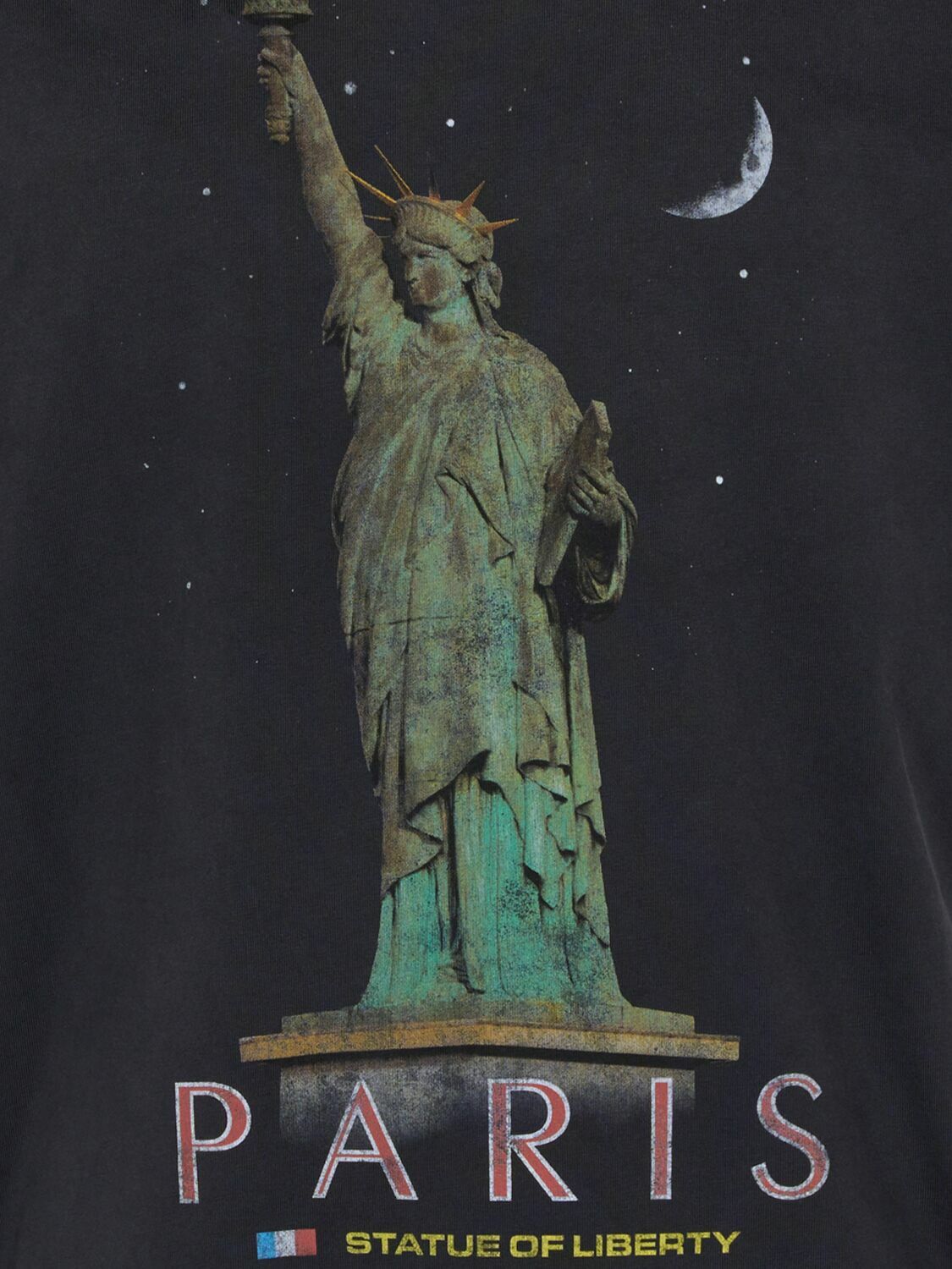 【BALENCIAGA】Paris Liberty cotton jersey T-shirt Paris Liberty cotton jersey T-shirt in black - Balenciaga