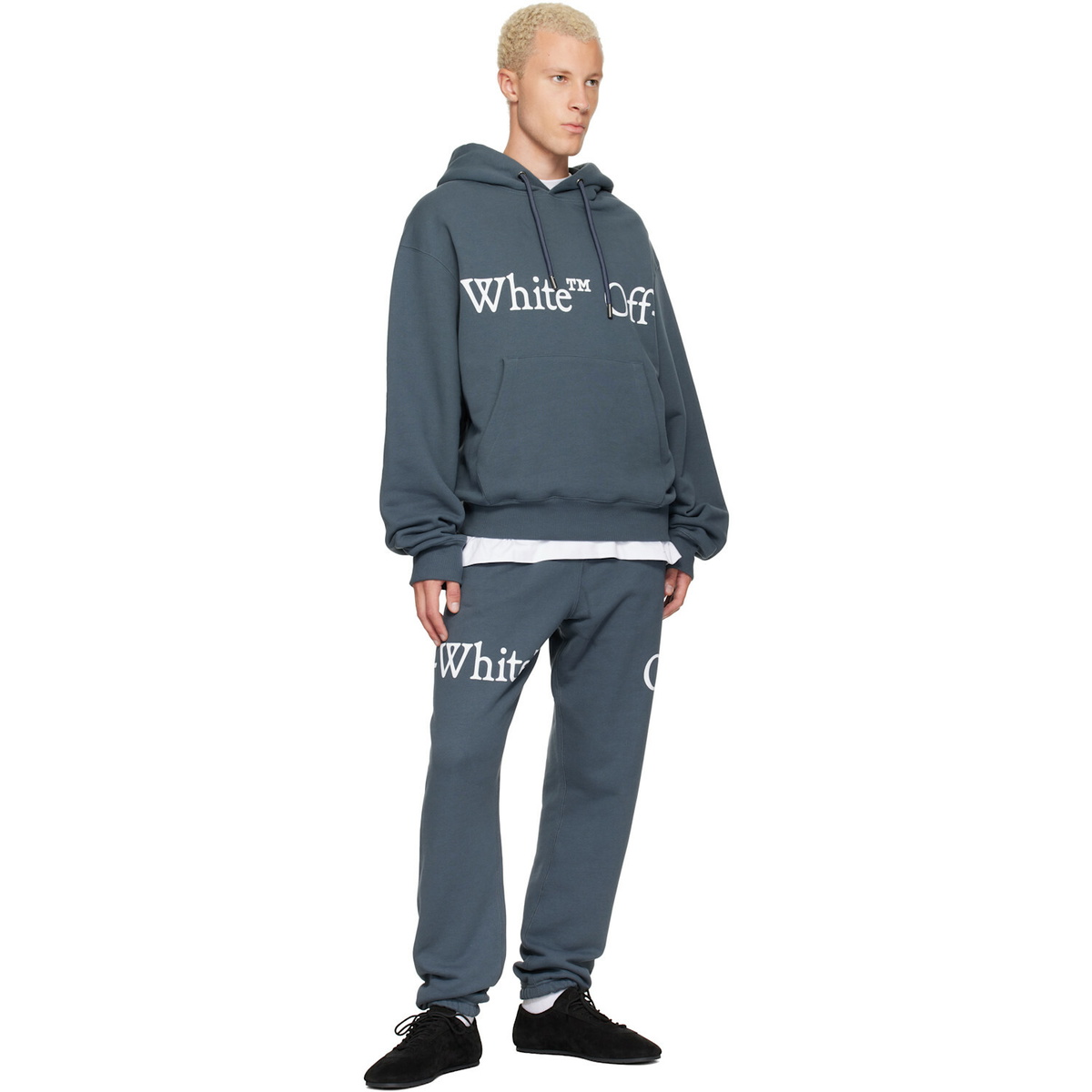 Off-White Gray Bookish Scarf Cuffed Sweatpants