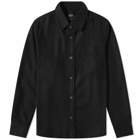 A.P.C. Men's Basile Wool Overshirt in Black