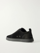 Christian Louboutin - St Louis Suede Sneakers - Black