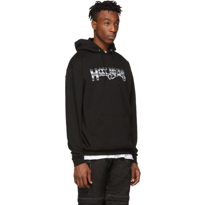 Hot Mess SSENSE Exclusive Black Logo Hoodie