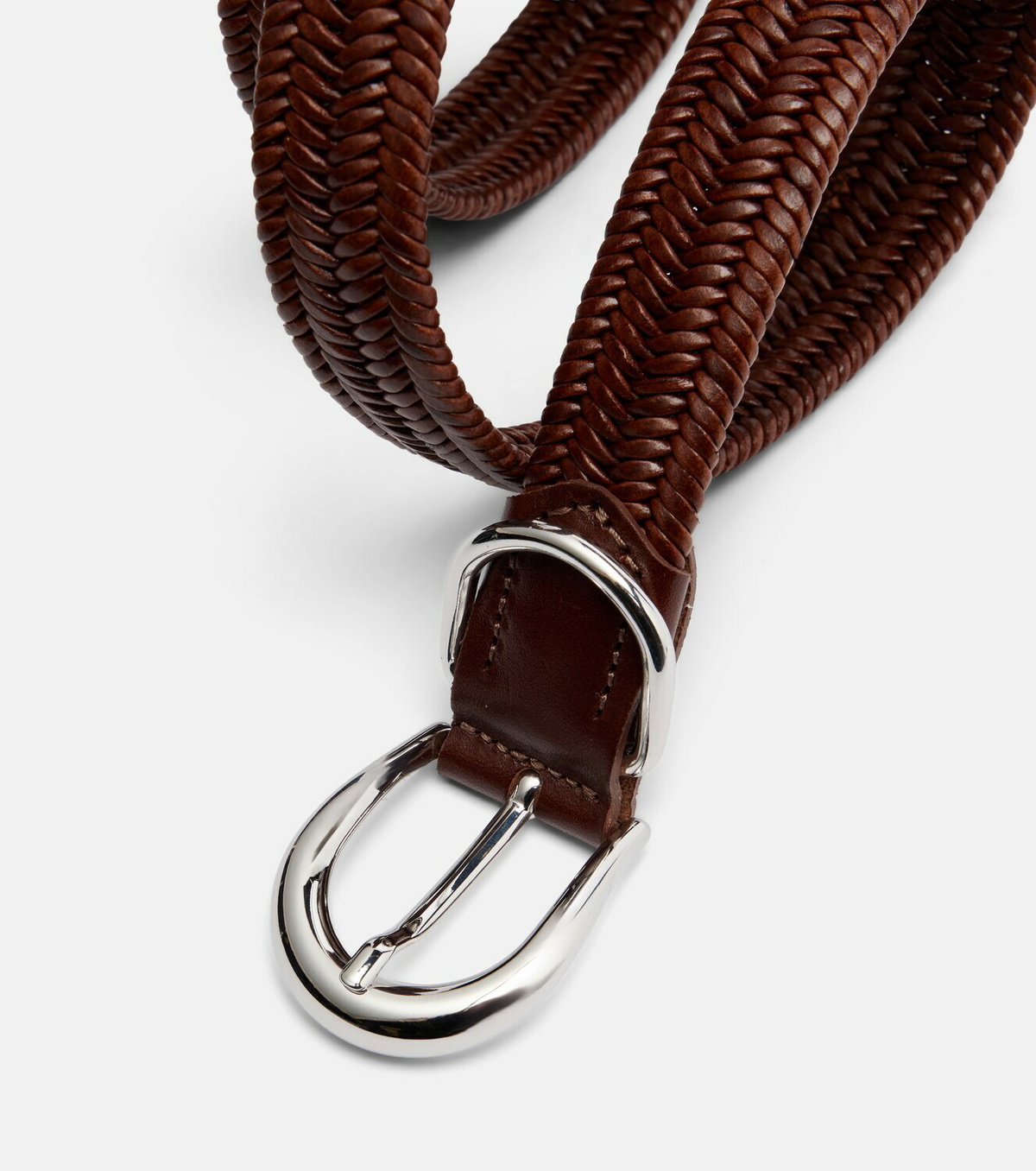 Déhanche Loom braided leather belt