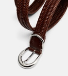 Déhanche Loom braided leather belt