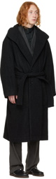 Lemaire Black Bathrobe Coat