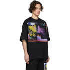 Dries Van Noten Black and Multicolor Mika Ninagawa Edition Haky T-Shirt