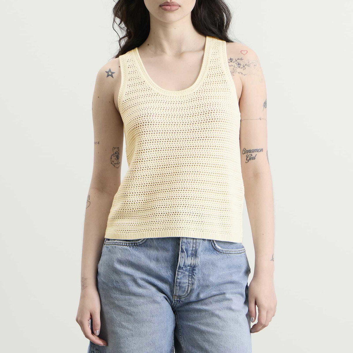 Anine Bing Women's Arie Tank Top in Ivory