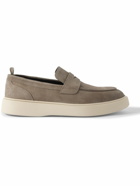 Officine Creative - Frame Suede Penny Loafers - Neutrals