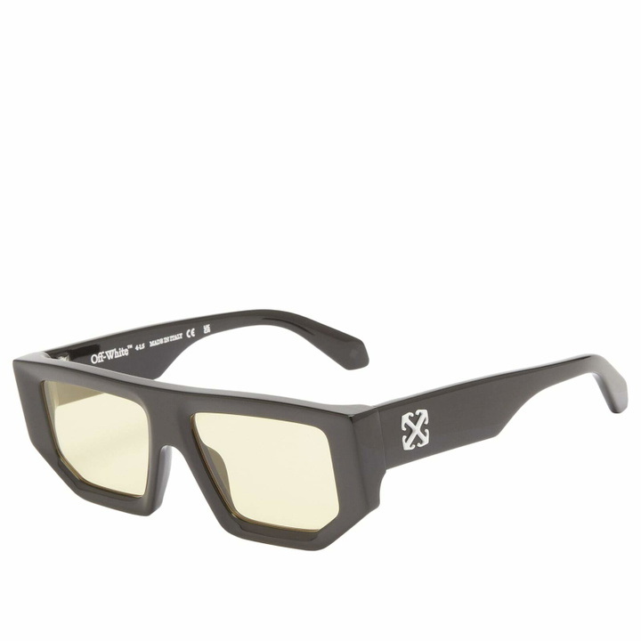 Photo: Off-White Sunglasses Off-White Vancouver Sunglasses in Black/Yellow 
