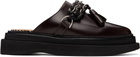 Toga Virilis Brown Hard Leather Slip-on Loafers