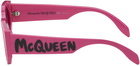 Alexander McQueen Pink Graffiti Sunglasses