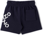 Kenzo Baby Navy Logo Shorts