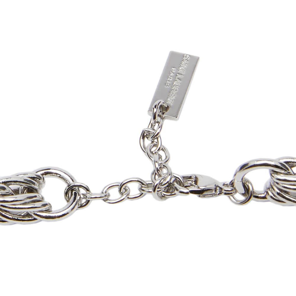 【送料&関税込】Saint Laurent Bracelet Saint Laurent Men's Alte Chain Bracelet in Palladium Saint
