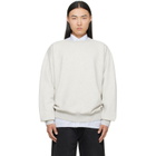 Maison Margiela Gray 4-Stitch Sweatshirt