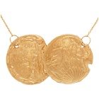 Alighieri Gold Dante and the Lion Necklace