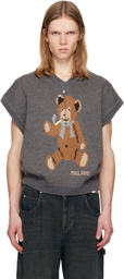 Magliano Gray Teddy Bear Vest