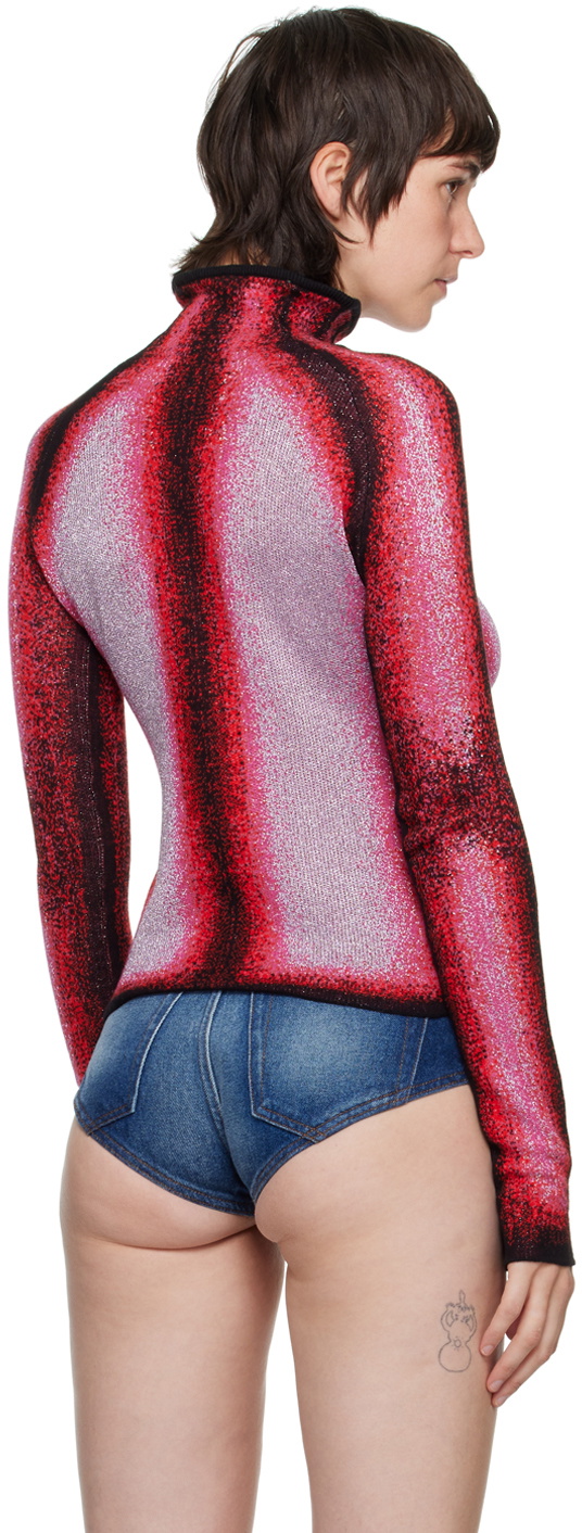 Y/Project Pink Metallic Turtleneck