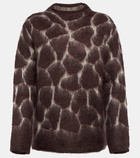 'S Max Mara Giraffa mohair-blend sweater