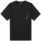 Represent Men's Applique Initial T-Shirt in Off Black