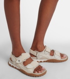 Miu Miu Tyre leather-trimmed sandals