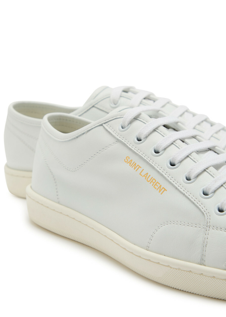 Saint Laurent Gym Leather Sneakers White