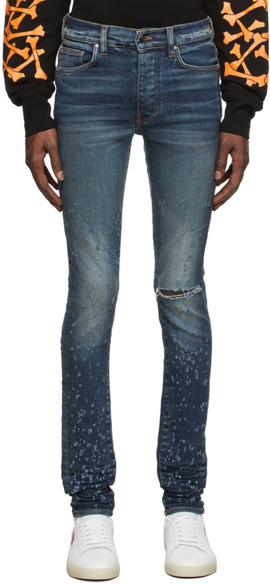 Photo: AMIRI Indigo Shotgun Jeans