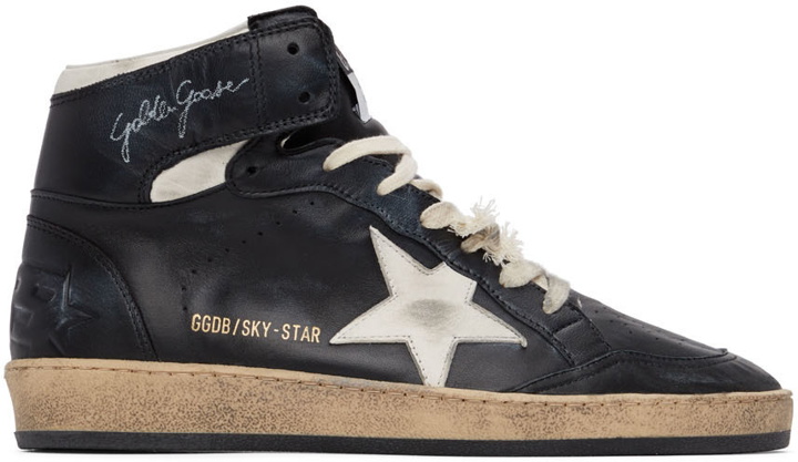 Photo: Golden Goose Black Sky Star Sneakers