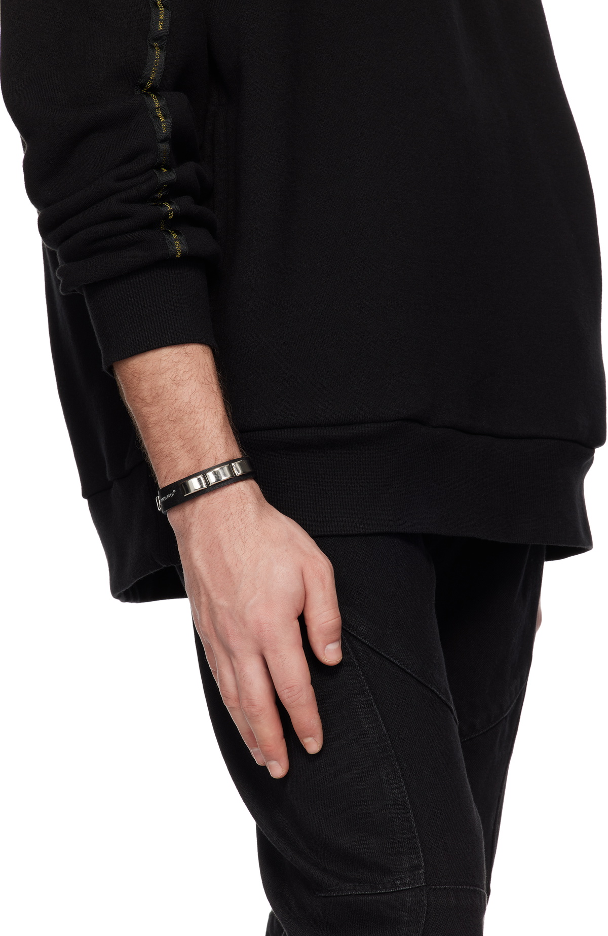 UNDERCOVER Silver Stud Leather Bracelet Undercover