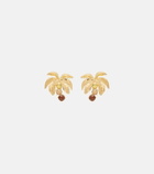 Oscar de la Renta Palm Tree embellished earrings