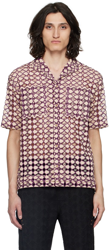 Photo: Andersson Bell Beige & Purple Letto Shirt