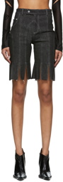 DIDU Black Denim Shorts