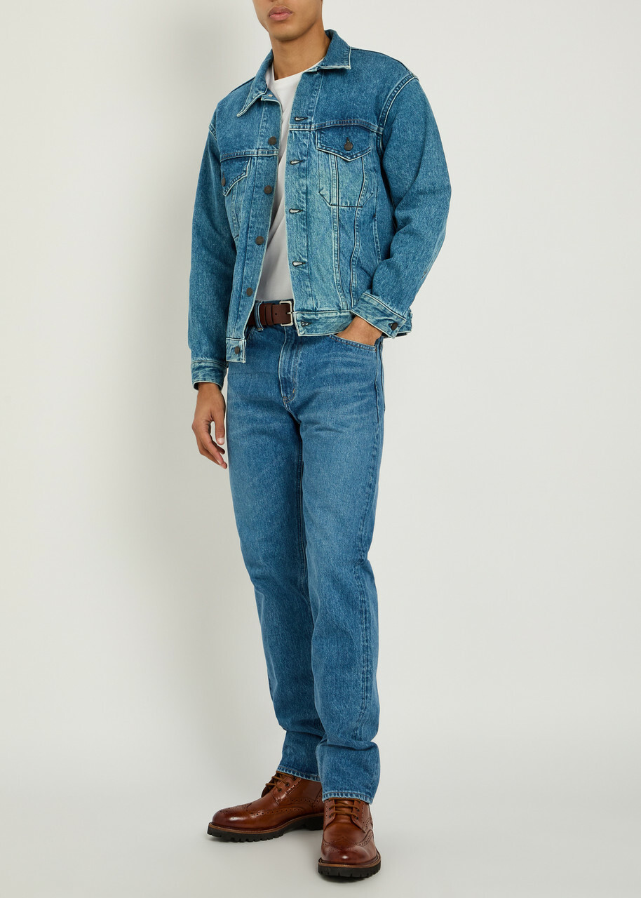 Blue Blue Panelled Denim Jacket