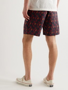 Orlebar Brown - Devlin Straight-Leg Printed Cotton-Poplin Drawstring Shorts - Black