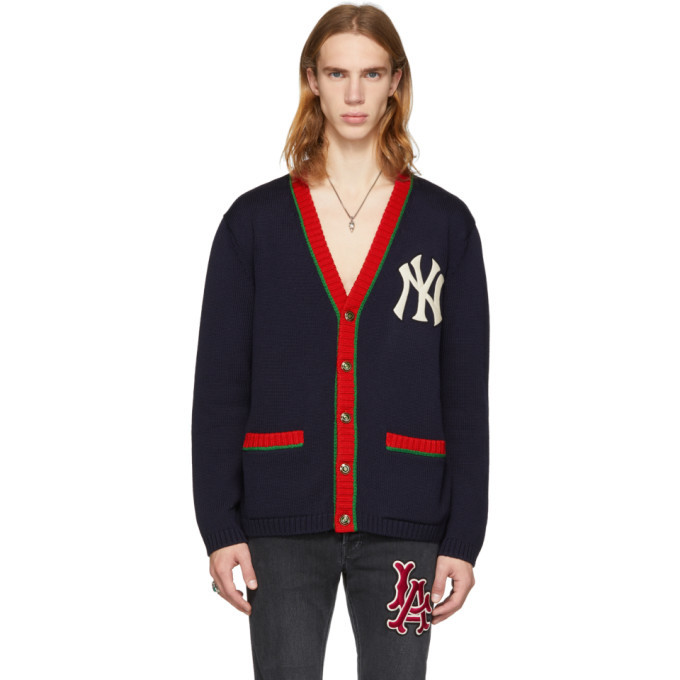 Photo: Gucci Navy NY Yankees Edition Cardigan