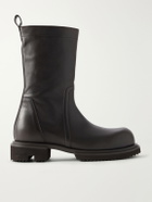 Rick Owens - Creeper Gabe Washed Leather Lace-Up Boots - Brown
