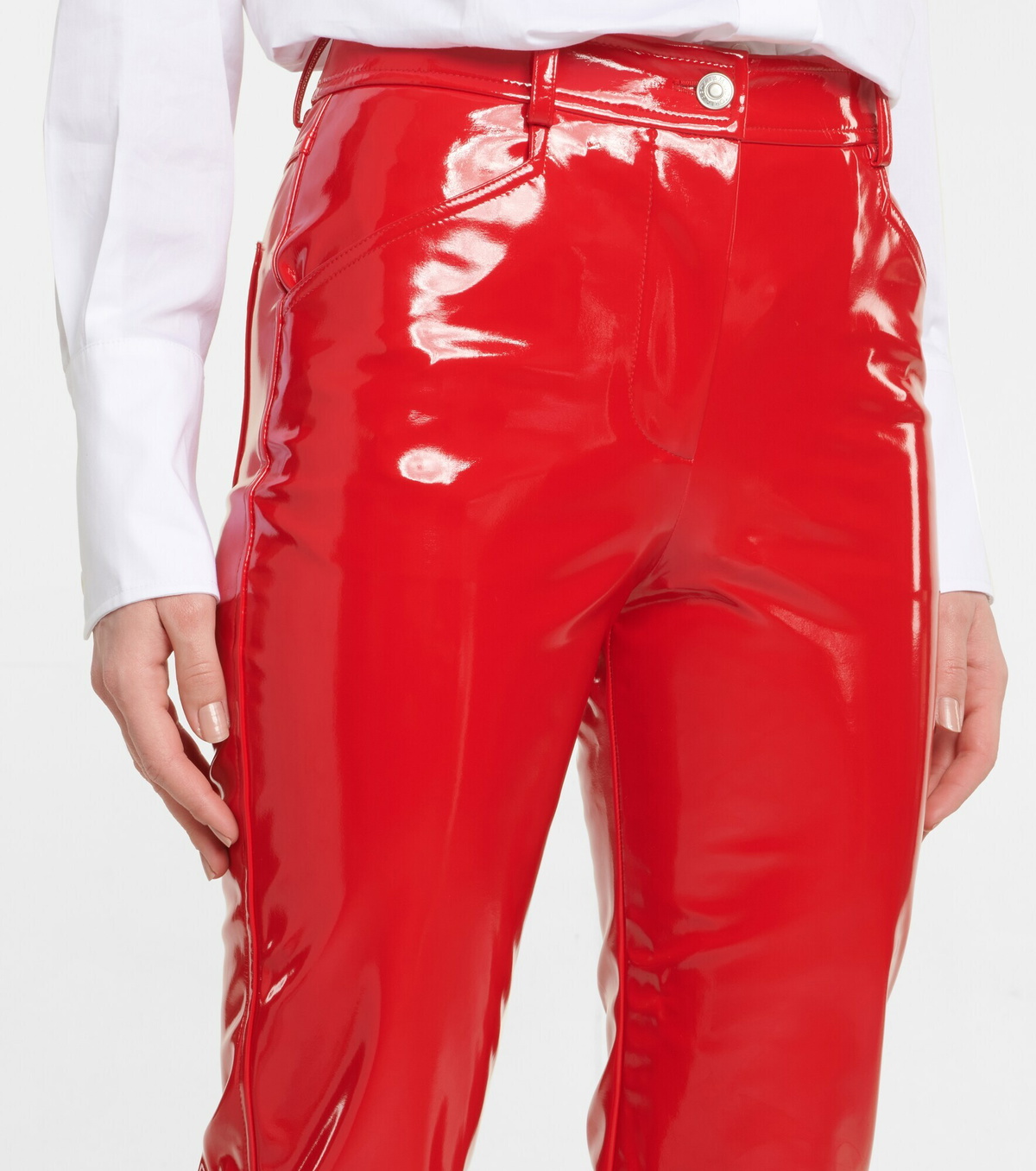 Victoria Beckham - PVC high-rise skinny pants Victoria Beckham