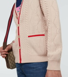 Gucci - GG perforated wool cardigan