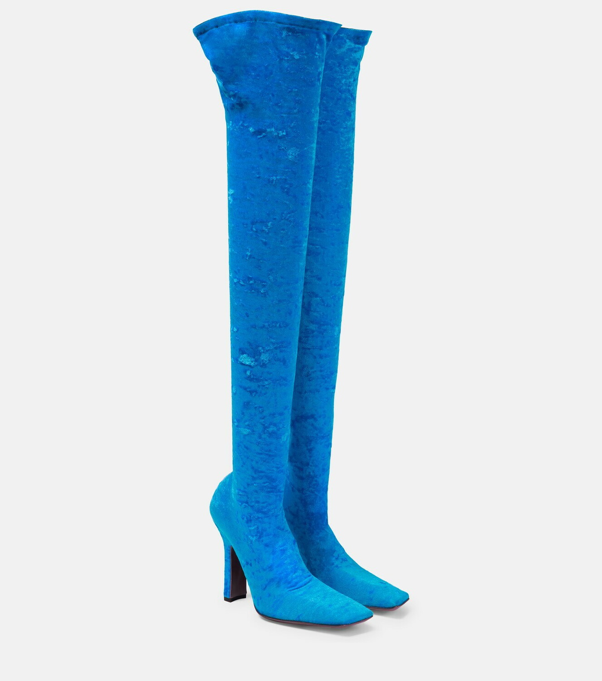 Vetements - Velvet over-the-knee boots Vetements